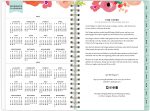 Day Designer for Blue Sky 2022-2023 Academic Year Weekly & Monthly Planner, 8.5" x 11", Frosted Cover, Wirebound, Secret Garden Mint (137896-A23) - Image 4